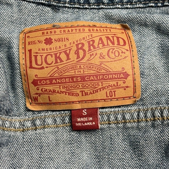 Lucky Brand The Tomboy Trucker Denim Jacket Size Small - Picture 7 of 9